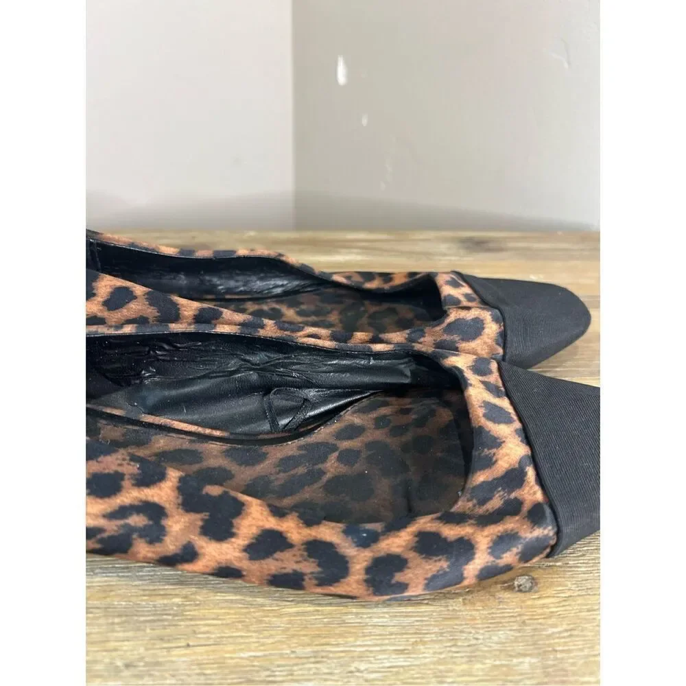 Zara leopard print flats